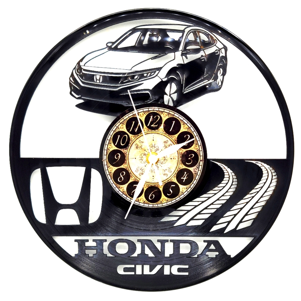 HONDA CIVIC vinyl record clock man cave decor gift